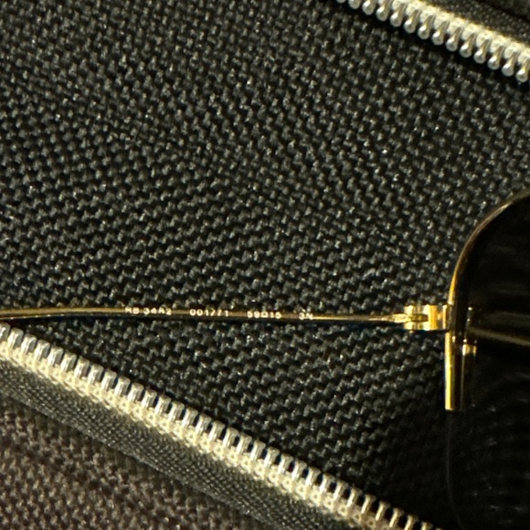 Ray Ban Polarized New Caravans Mint Condition Pre-owned light Gold/Brown Lenses - Picture 8 of 8